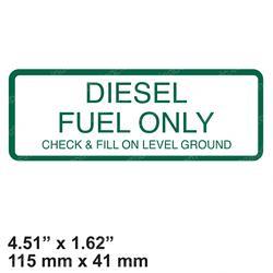 Picture of Decal - Diesel Fuel Only