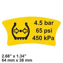 Picture of Decal - Pressure 4.5 Bar