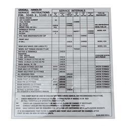 Picture of Service Instruction Plate