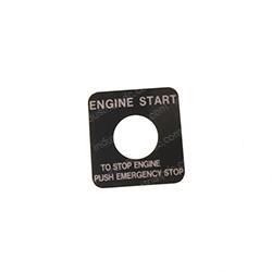 Picture of Decal - Eng Start/Push E-Stop
