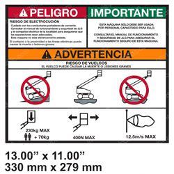 Picture of Decal - Danger/Warning (es)
