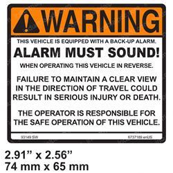 Picture of Decal - Warning