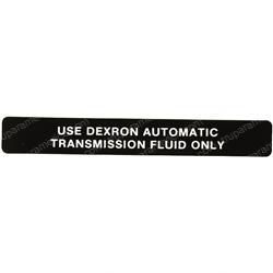 HYSTER 3131387 DECAL - TRANSMISSION FLUID