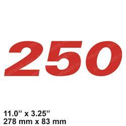 Picture of Decal - Model 250