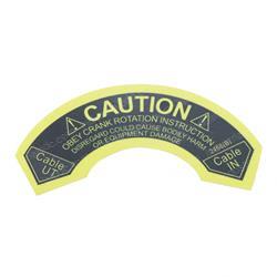Picture of Decal Caution Rotation