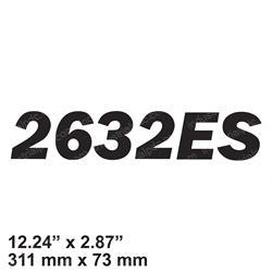Picture of Decal - Model 2632es