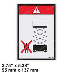 HAULOTTE 3078143800 DECAL - CRUSH HAZARD