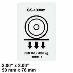 Picture of Decal,label,wheel Load 1330