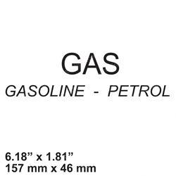 Picture of Decal - Gas (blk)