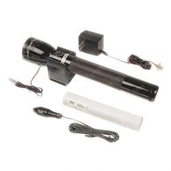 sy9913 MAGLITE - RECHARGEABLE SYSTEM - INCUDES: LED FLASHLIGHT - - 360 DEG CHARGING RING - BATTERY PACK - MOUNTING BRACKETS - 12V CIGARETTE LIGHTER ADAPTER - 110VACERY STICK