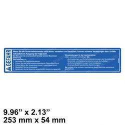 Picture of Decal - Danger Improper Use Haz