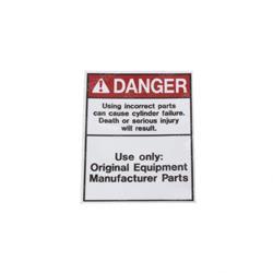 Picture of Decal - Danger Cylinder Fail