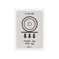 Picture of Decal Label Wheel Load Z80