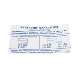 Picture of Decal - Platform 700lbx