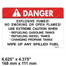 Picture of Label Explosive