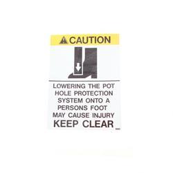 Picture of Decal - Crushing Hazard Foot