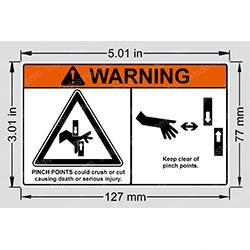 Picture of Decal - Pinch Point