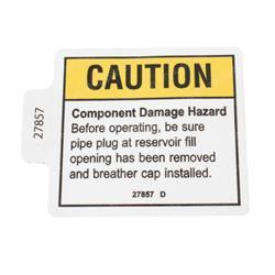 Picture of Decal Component Damage Cap