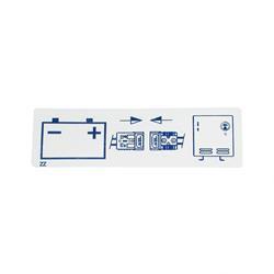 Picture of Decal - Batt Chg Connection