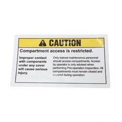 Picture of Decal - Caution Compart.access