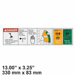 Picture of Decal - Danger Tipover