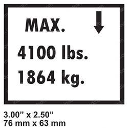 Picture of Decal - Max Load 4100lb/1864kg