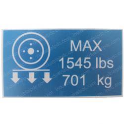 Picture of Decal - Wheel Loading 2633