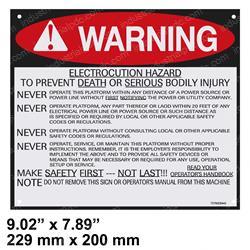 Picture of Decal - Warning Electrocution