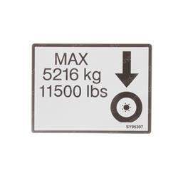 Picture of Decal - Max Tire Load
