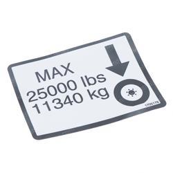 Picture of Decal - Max Tire Load 25000#