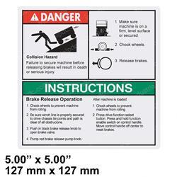 Picture of Decal - Danger Brake Rel Safety