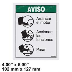 Picture of Decal - Notice Footswitch Oper