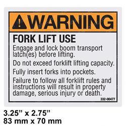 Picture of Decal - Fork Lift Use