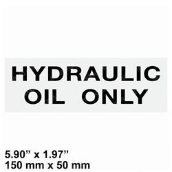Picture of Hyd Oil Only Decal