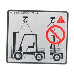 Picture of Plate - Caution