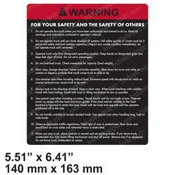 Picture of Decal - Safety Warning