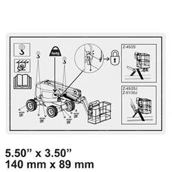 Picture of Decal - Transport/Lift Diagram