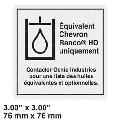 Picture of Decal - Label Chevron Rykon