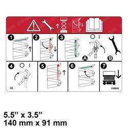 Picture of Decal - Scissor Brace Instl