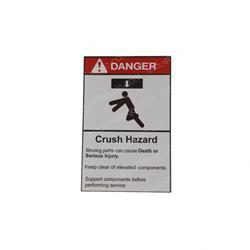 Picture of Decal - Crush Hazard