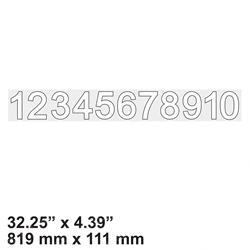 Picture of Decal Boom Numbers