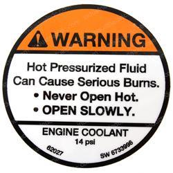 Picture of Decal- Warning