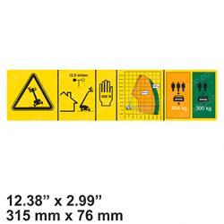 Picture of Decal - Danger Capacity S85