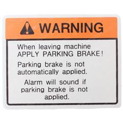 Picture of Decal - Warning Apply Brake
