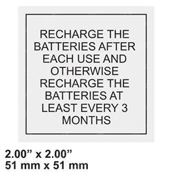 Picture of Decal - Battery Charge Remind