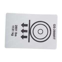 Picture of Decal - Wheel Load Gs2669rt