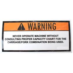 Picture of Decal - Warning Print E-Mailed