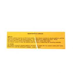 Picture of Decal - Scissor Brace Instruct