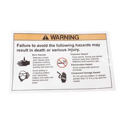 Picture of Decal Danger Batt Safe Boom