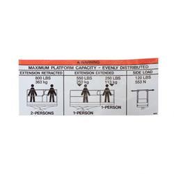 Picture of Decal - Capacity 800lbs Lg